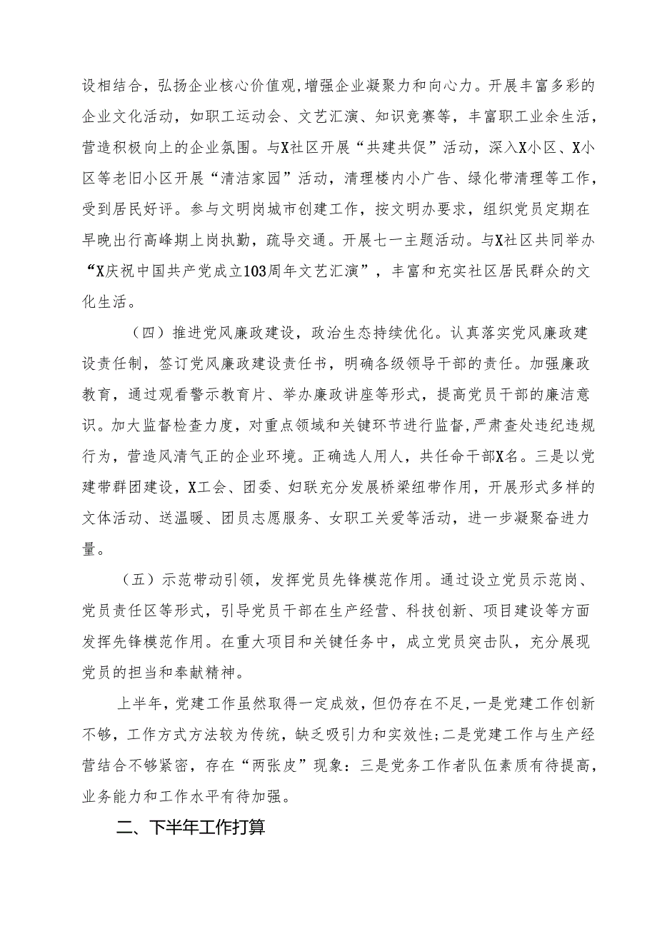 10篇2025年上半年党建工作总结及下一步计划（范文集锦）.docx_第3页