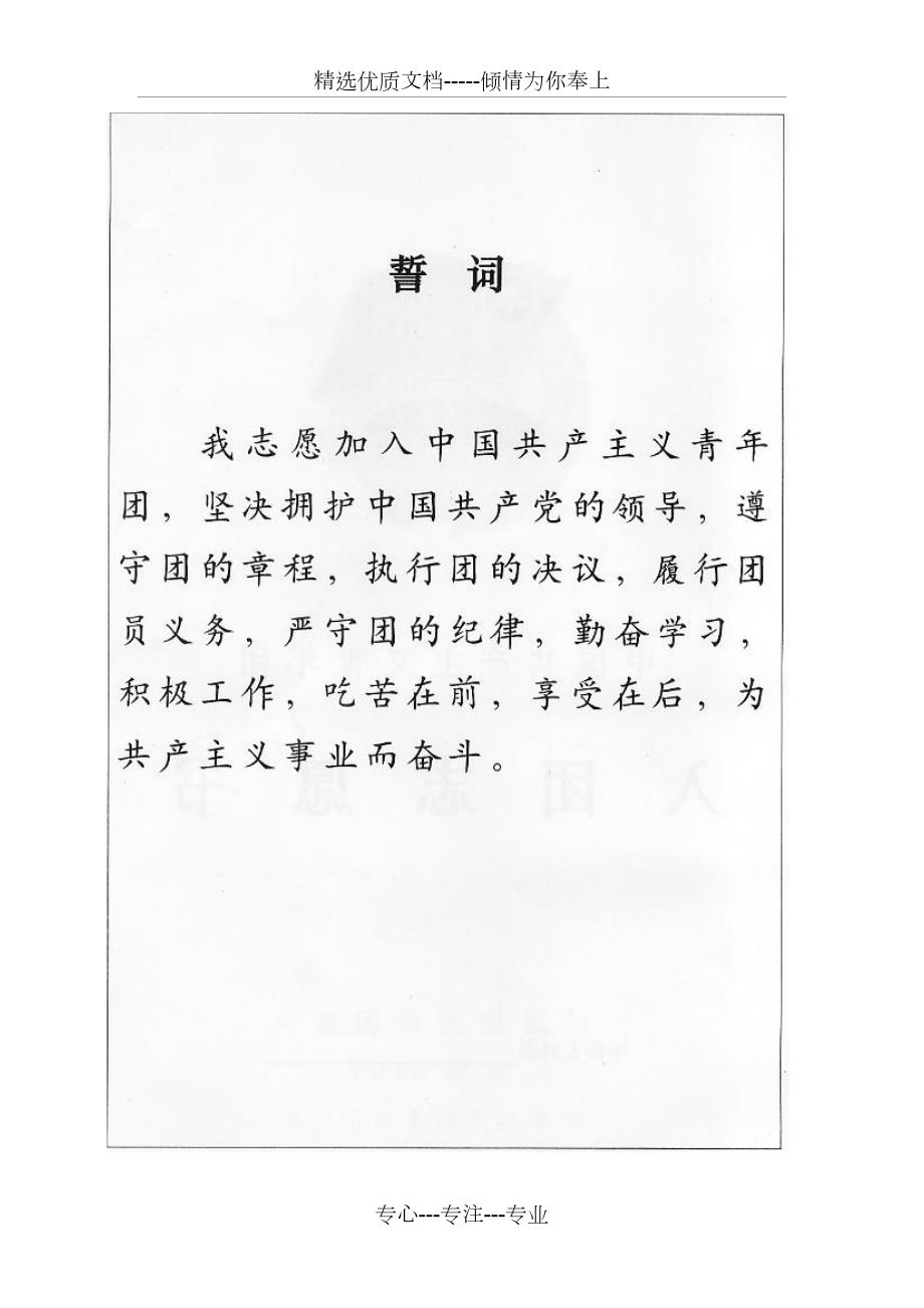 新版入团志愿书模板共13页.doc_第2页
