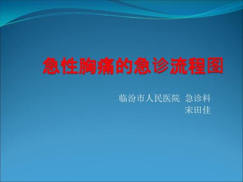 急性胸痛急诊流程图.ppt