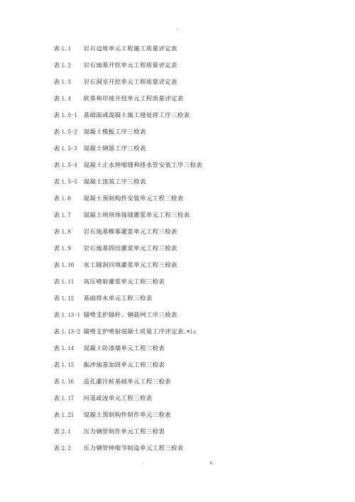 水利水电三检表最新全.docx