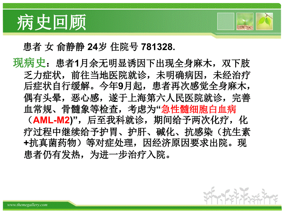 护理查房急性髓系白血病.ppt_第3页