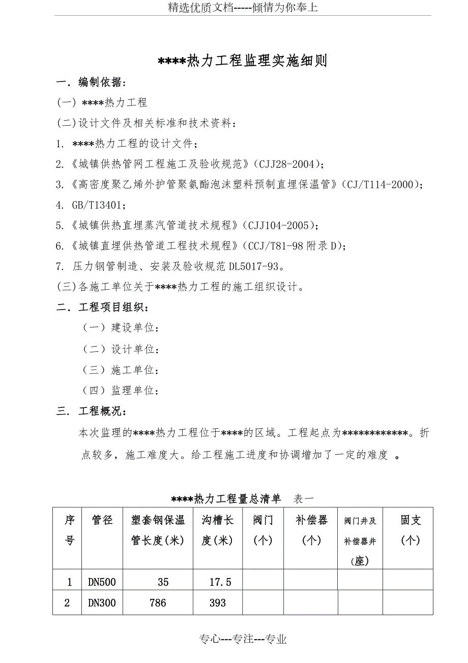 热力工程监理实施细则.doc_第1页
