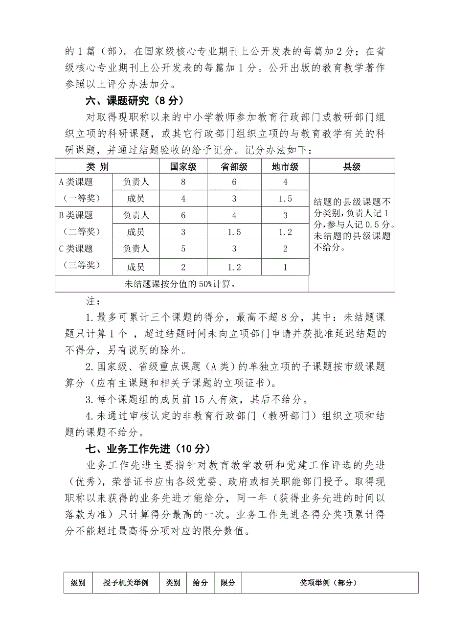 广西中小学教师专业技术职务资格评审评分实施细则.doc_第2页