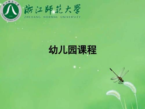 幼儿园课程概论PPT课件.ppt