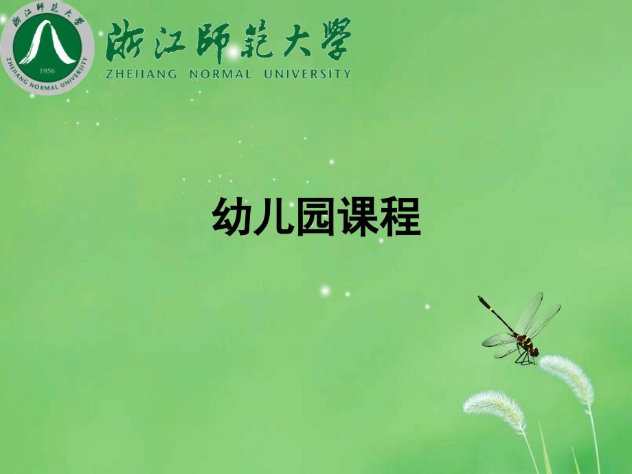 幼儿园课程概论PPT课件.ppt_第1页