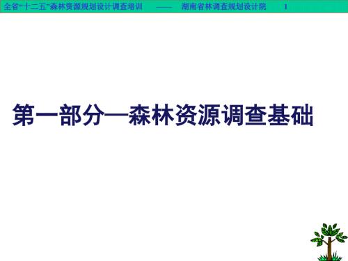 森林资源调查基础PPT课件.ppt