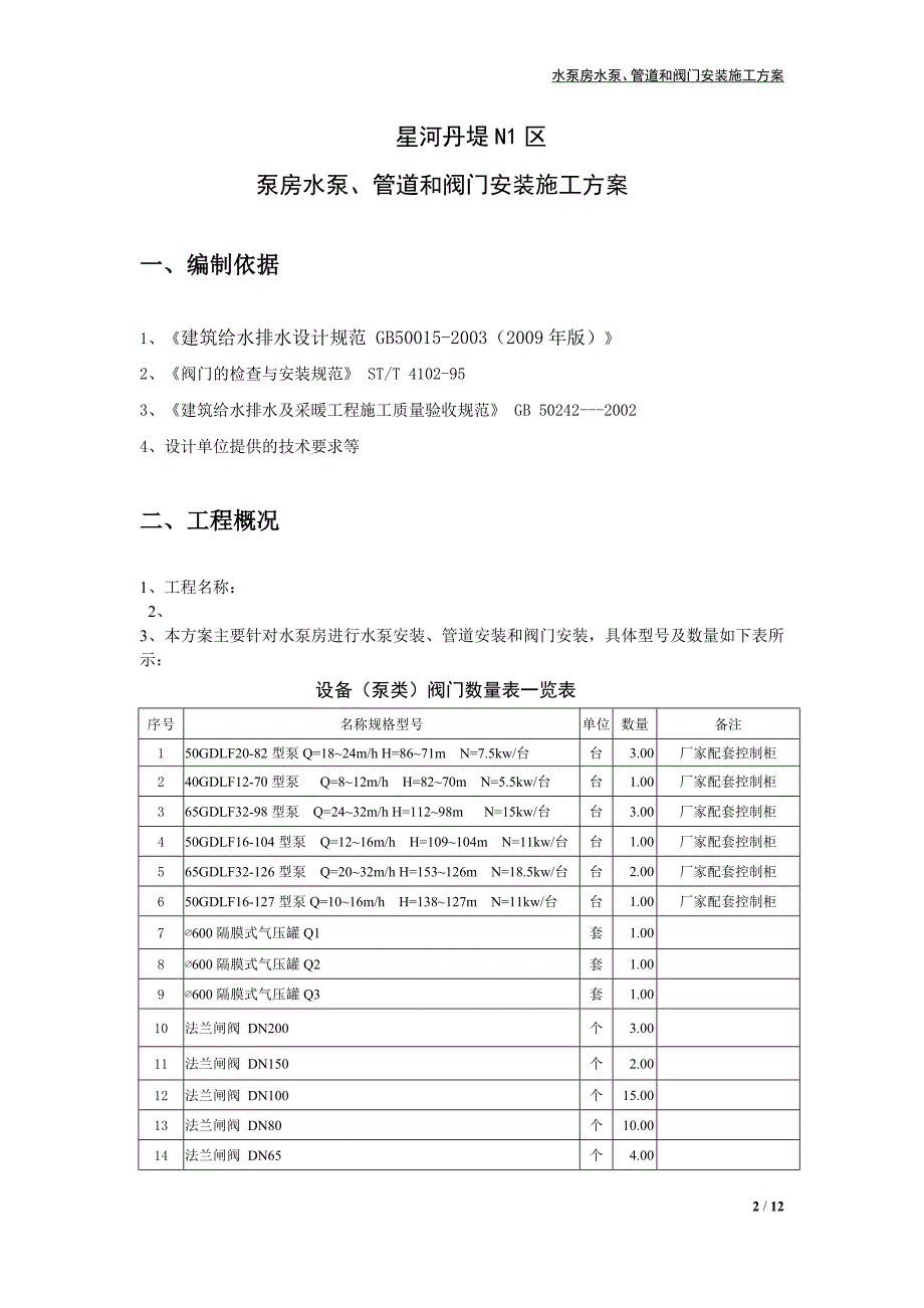 水泵房安装施工方案.doc_第2页