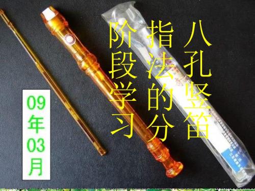 小学音乐八孔竖笛指法的分阶段练习.ppt