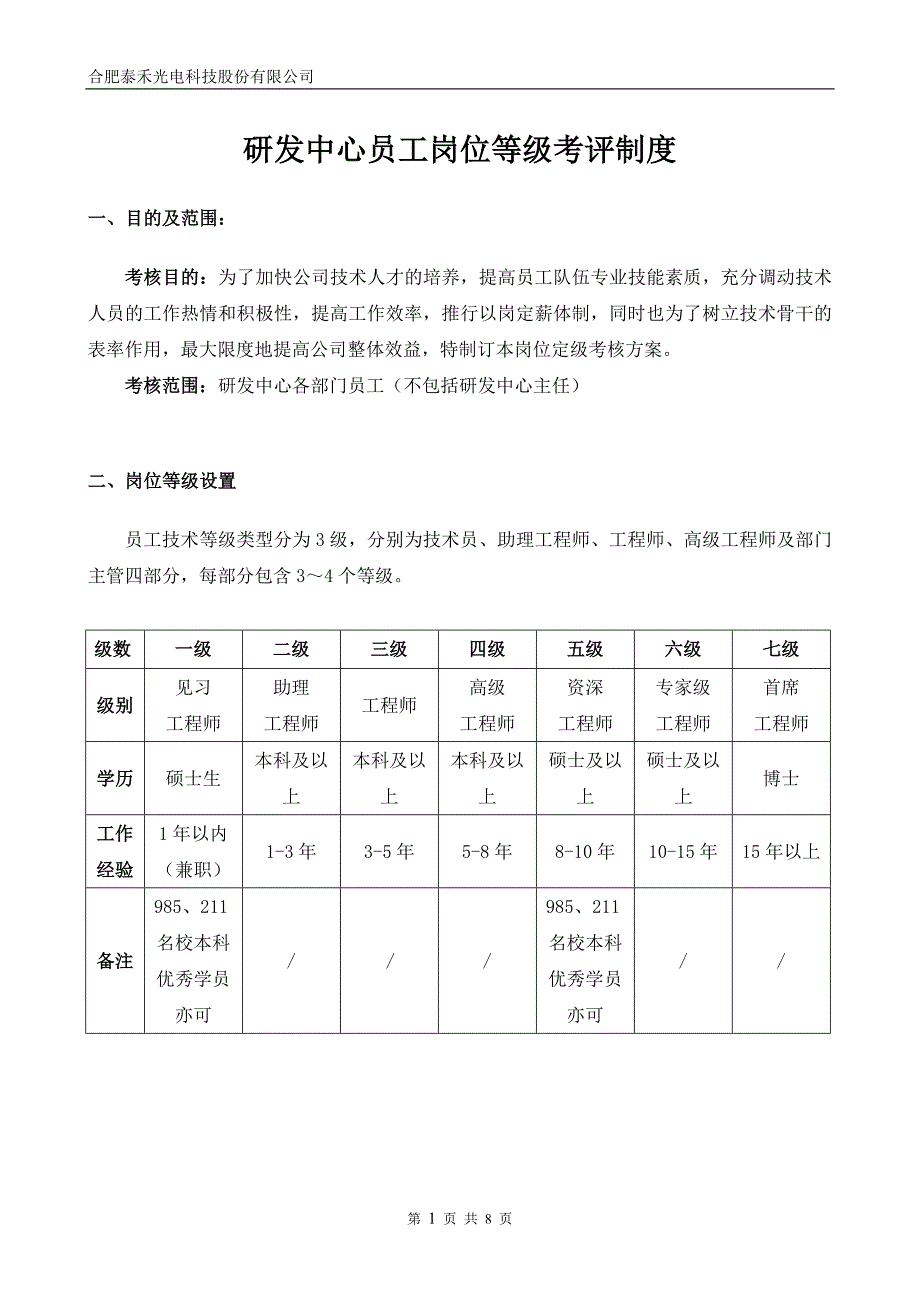 研发中心薪资等级晋升制度图文.doc_第1页