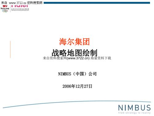 海尔集团战略地图绘制PPT23页.ppt