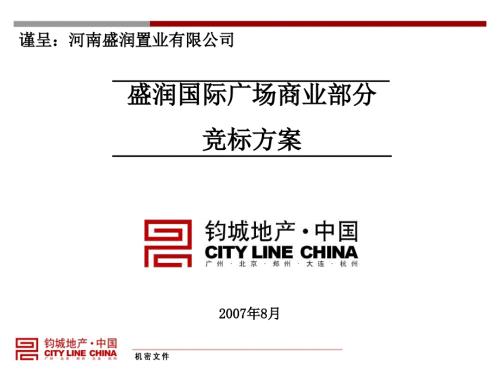 河南郑州盛润商业国际广场竞标终稿.ppt