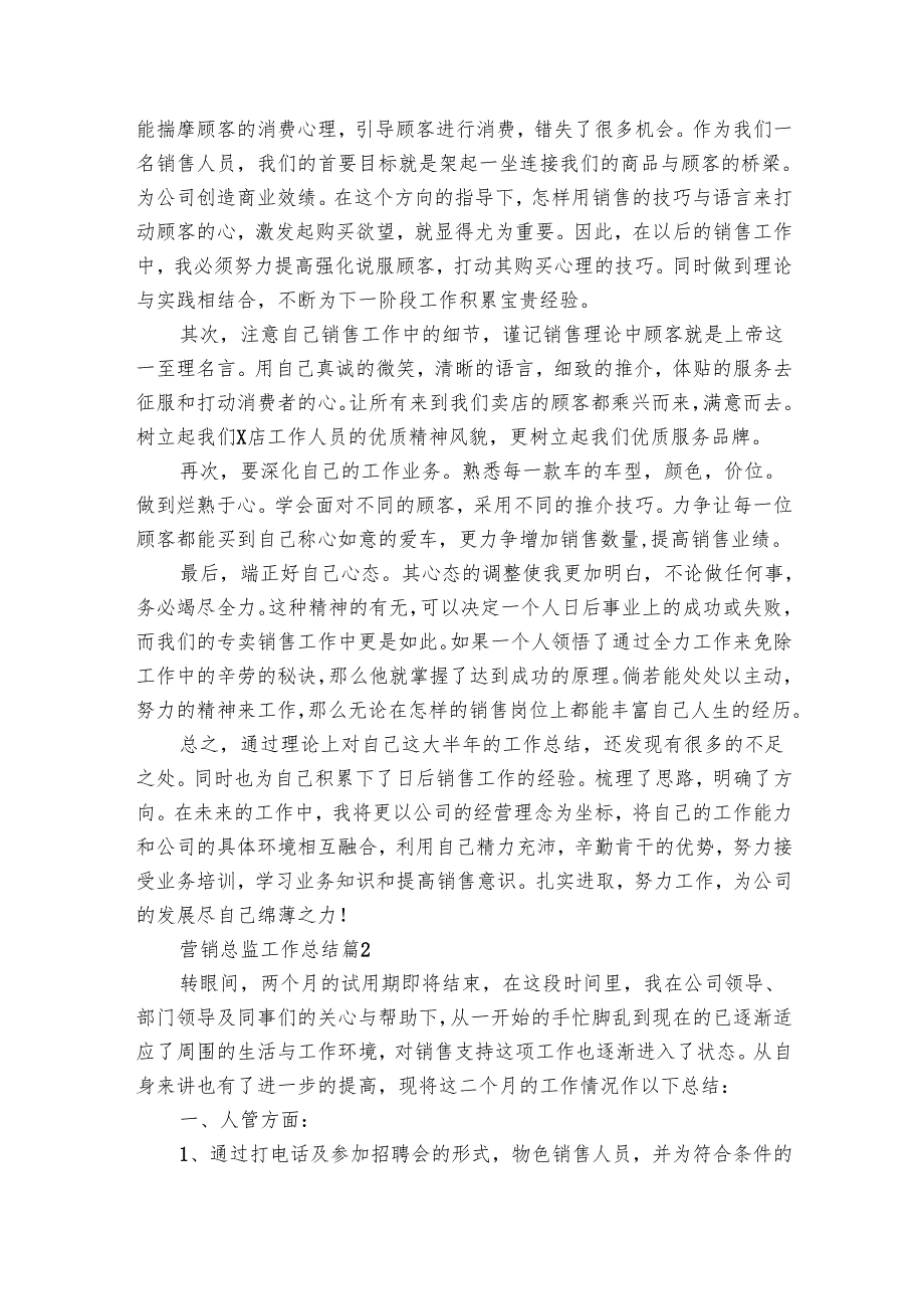 营销总监工作总结（10篇）.docx_第2页