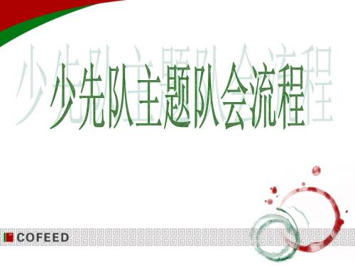 少先队队会流程PPT课件.ppt