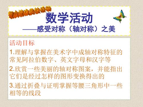 数学活动感受对称轴对称之美课件.ppt