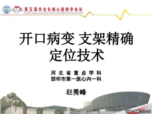 开口病变支架精确定位技术.ppt