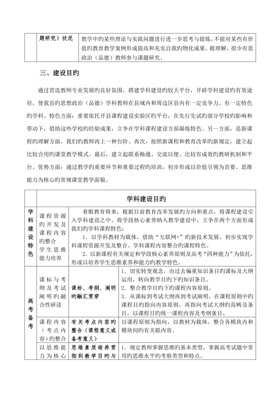 思想政治品德学科建设三年重点规划专题方案.doc_第3页