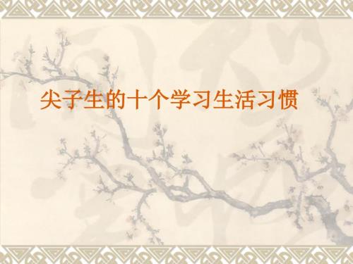 尖子生的十大特质.ppt
