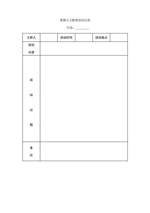 小学爱国主义教育活动记录.doc