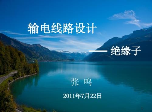 最新输电线路设计绝缘子.ppt