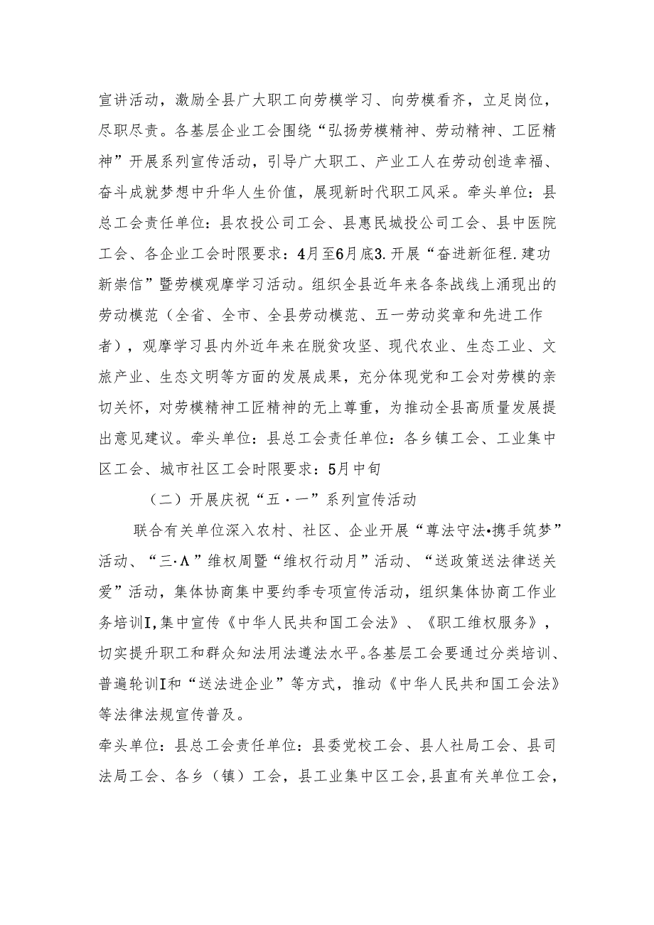 关于开展2025年庆祝“五·一”国际劳动节系列活动的通知.docx_第2页
