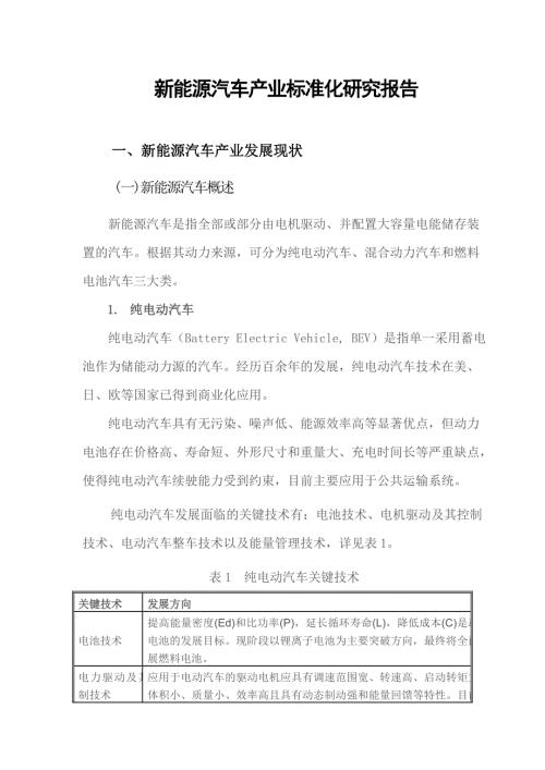 新能源汽车产业标准化研究报告.doc