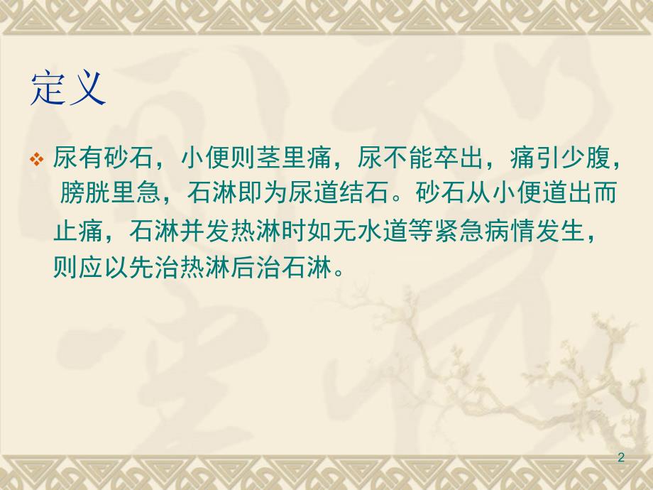 推荐精选石淋泌尿系结石中医护理方案.ppt_第2页