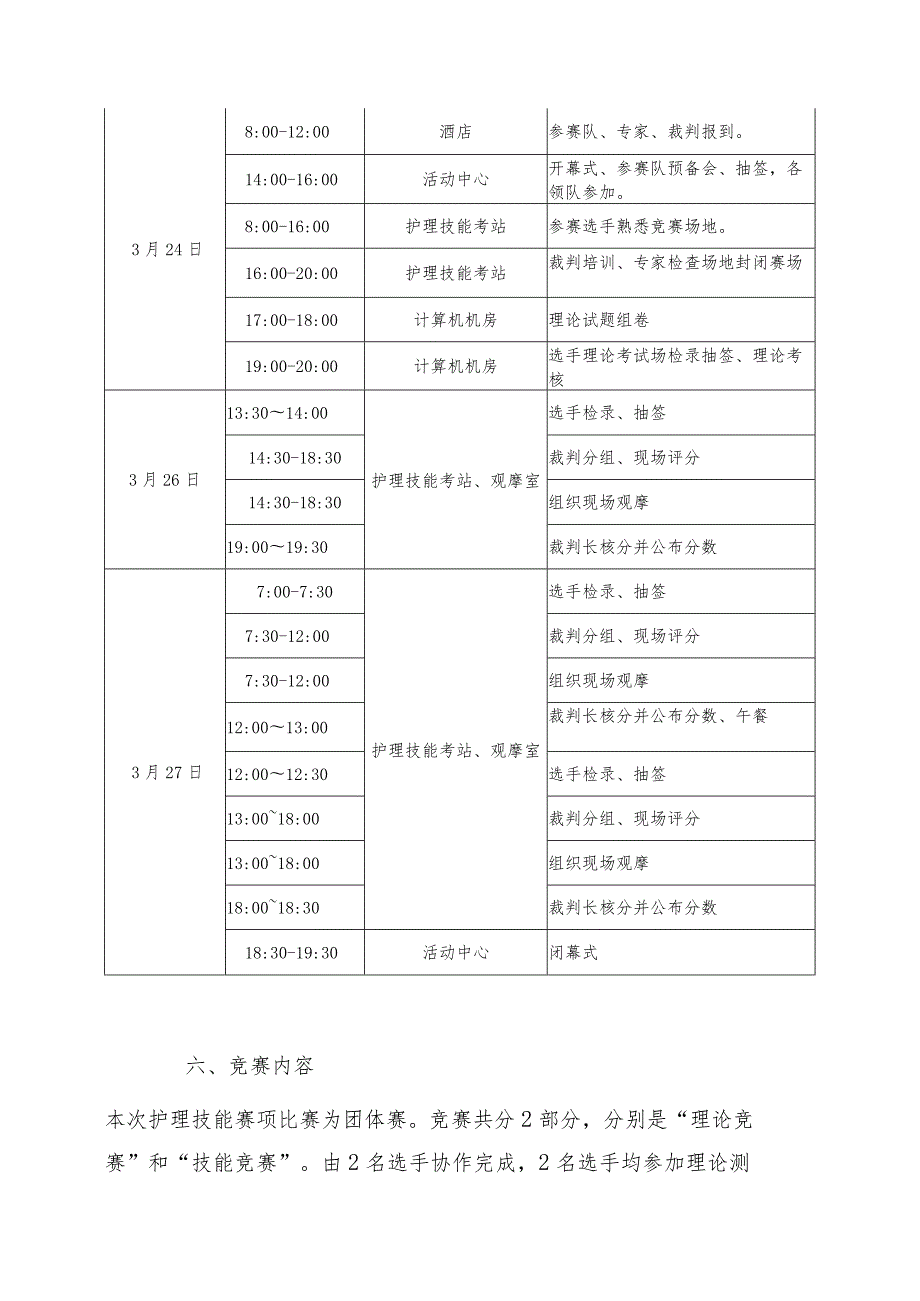 护理技能赛项教师组竞赛方案2023年河南省高等职业教育技能大赛竞赛方案.docx_第3页