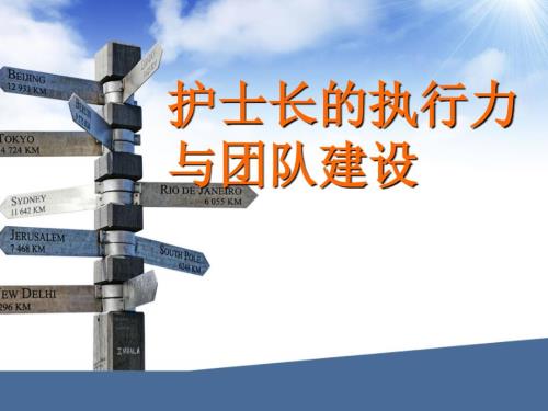 护士长的执行力.ppt