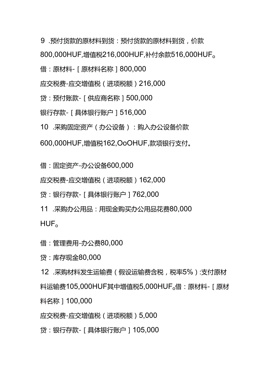 做账实操匈牙利公司全盘真账实操账务处理分录实例.docx_第3页