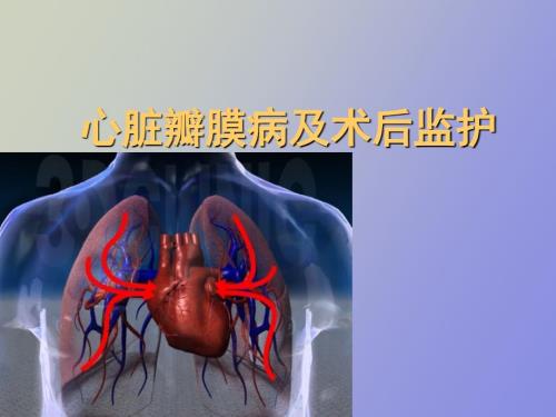 心脏瓣膜病及术后监护.ppt