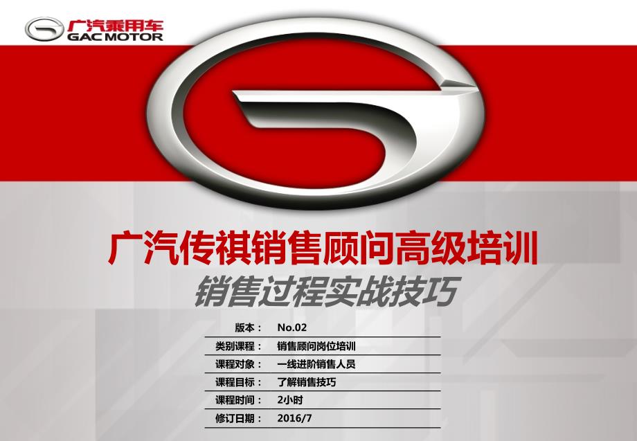 广汽传祺销售过程实战技巧高阶销售培训.ppt_第1页
