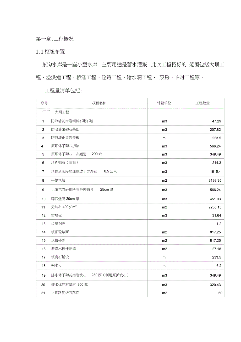 水库施工方案完整版.doc_第1页