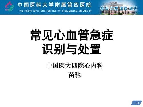心血管急症的识别与处置.ppt