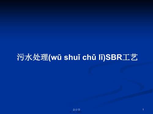 污水处理SBR工艺学习教案.pptx