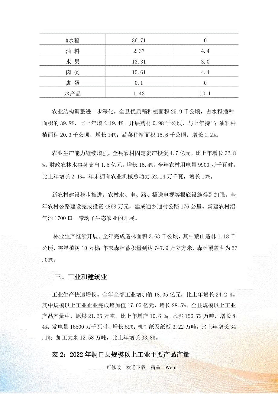 洞口县国民经济和社会发展统计公报.docx_第3页