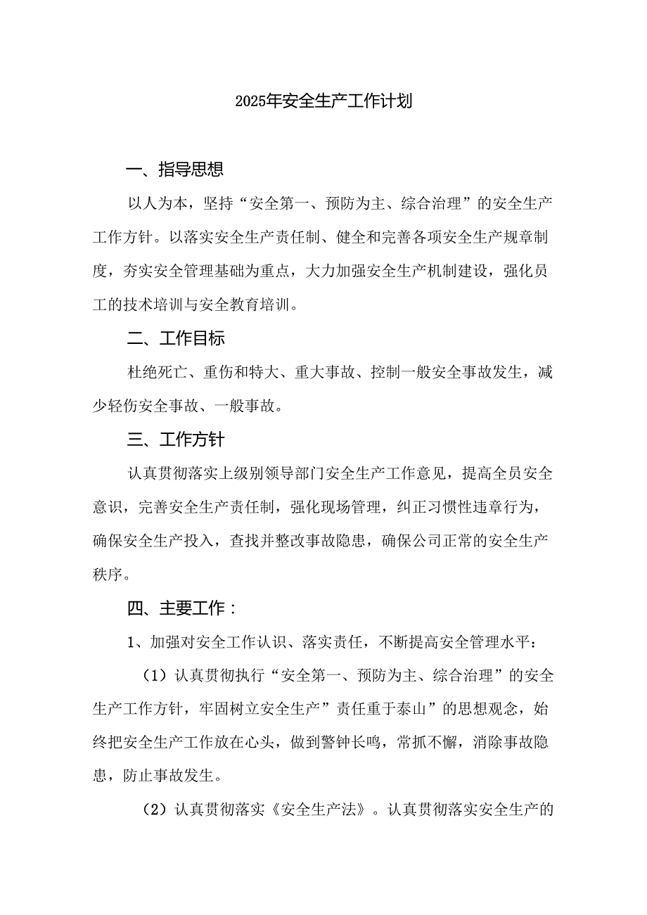 2025全套安全生产工作计划.docx_第2页