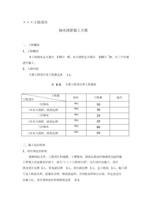 湖泊抽水清淤施工方案完整版.doc