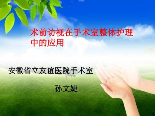 术前访视专题讲座PPT课件.ppt