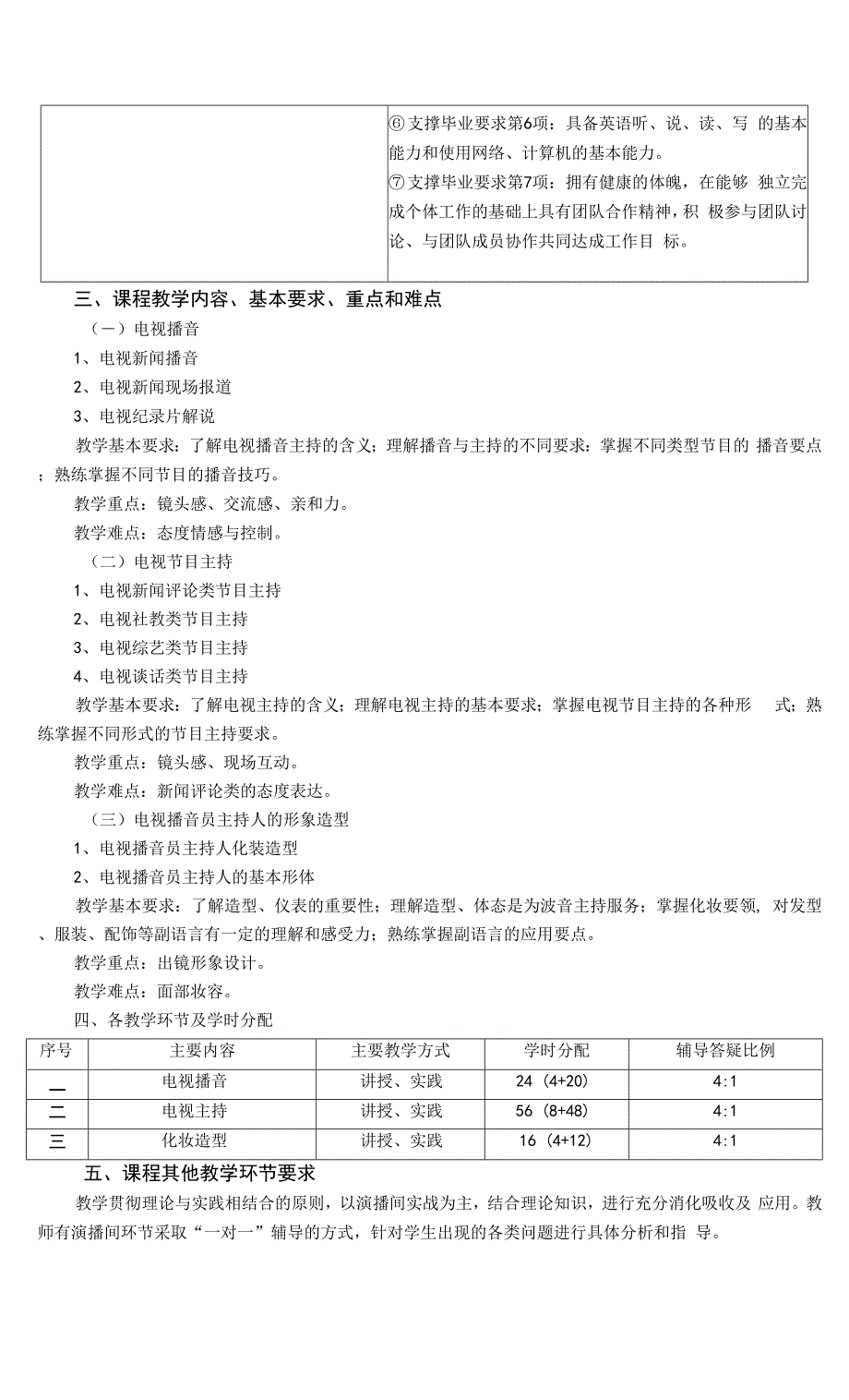 电视节目播音主持课程教学大纲.docx_第2页