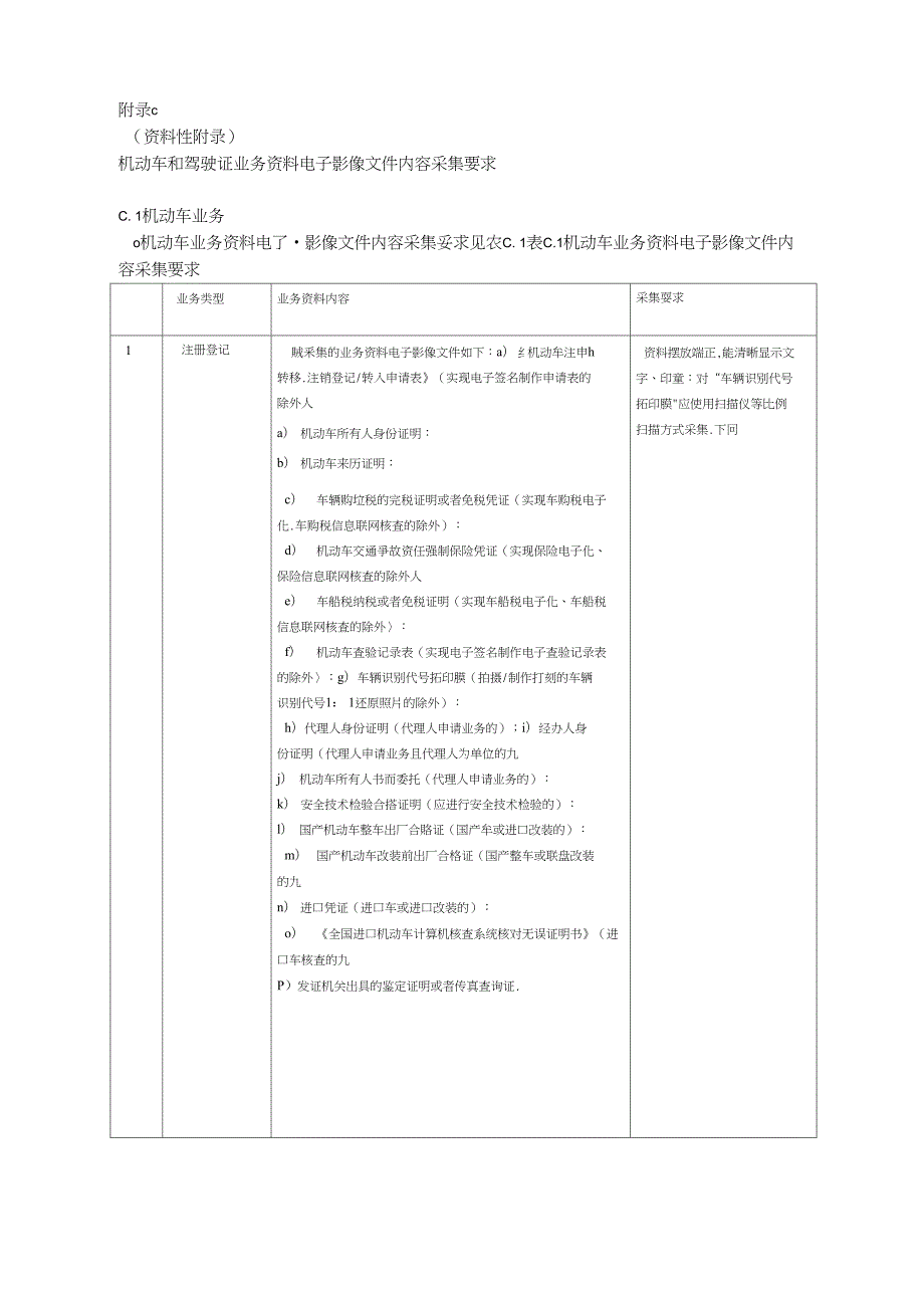 机动车和驾驶证业务资料电子影像文件内容采集要求.doc_第1页
