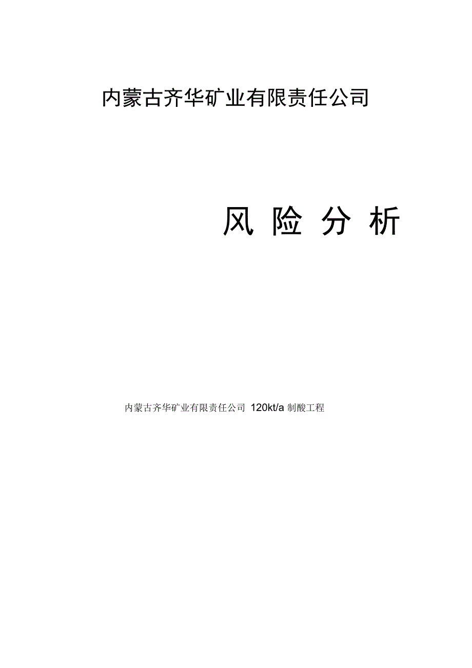 硫酸厂风险分析.doc_第1页