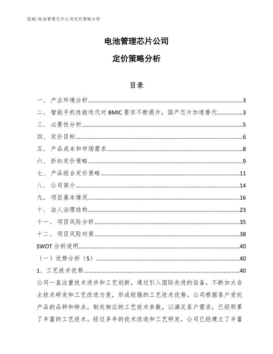 电池管理芯片公司定价策略分析参考.docx_第1页