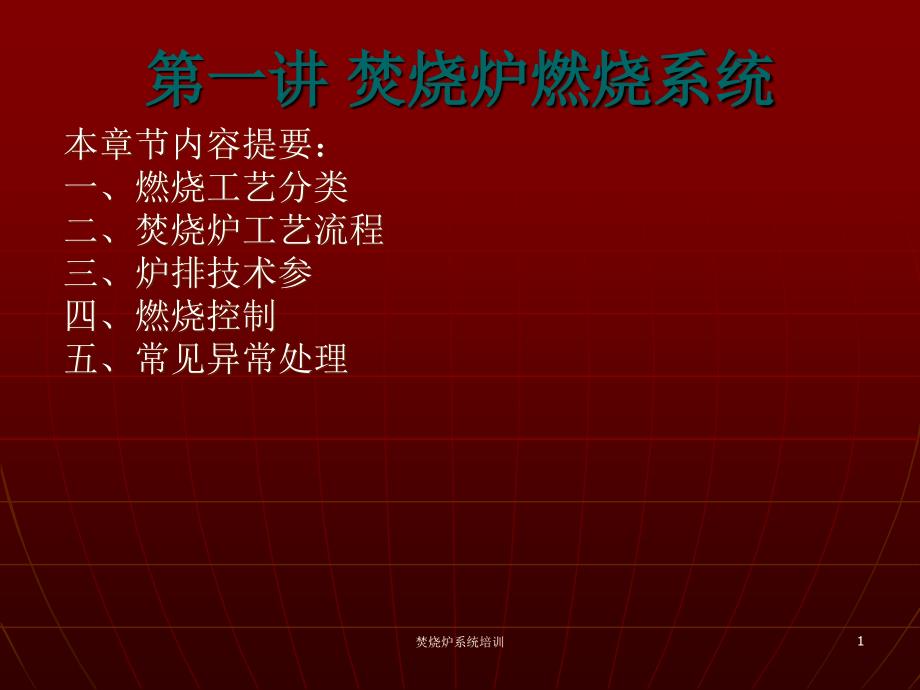 焚烧炉系统培训课件.ppt_第1页