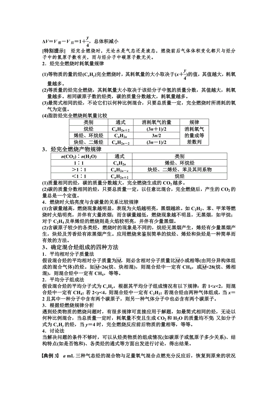 烃类有机物性质总结.doc_第2页