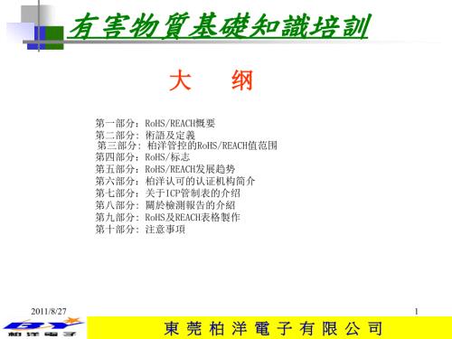 有害物质基础知识培训.ppt