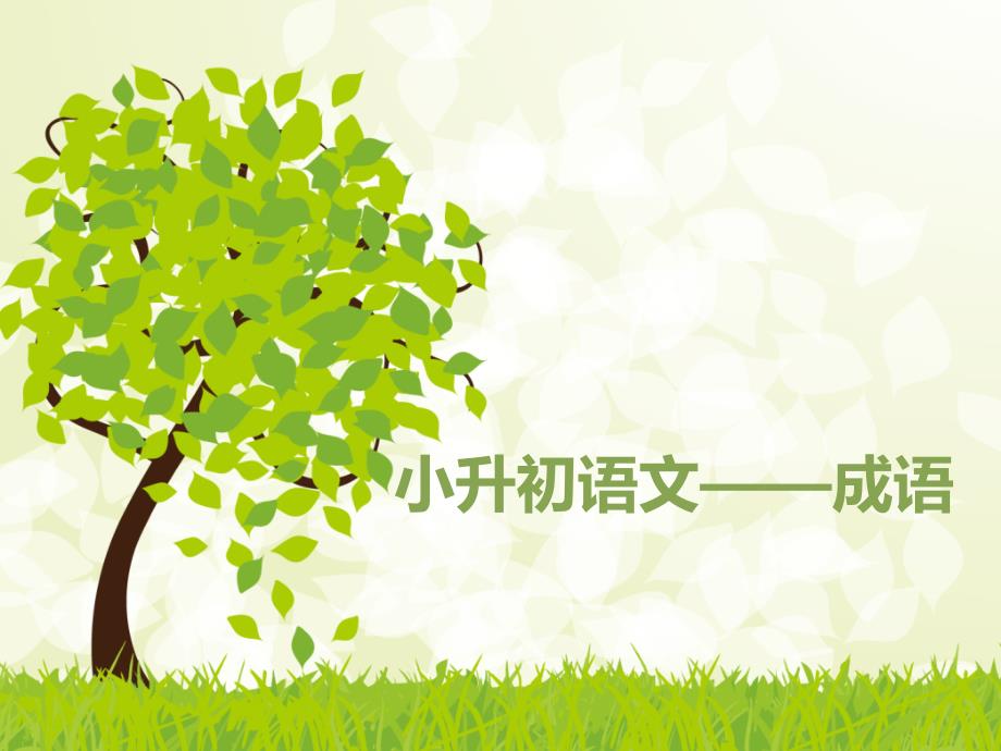 小升初复习成语课件.ppt_第1页