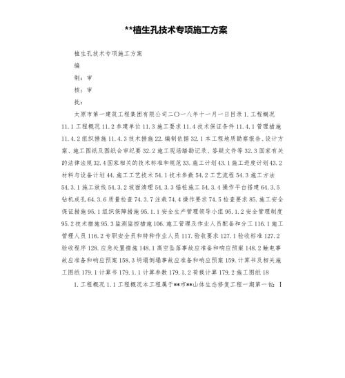 植生孔技术专项施工方案.docx