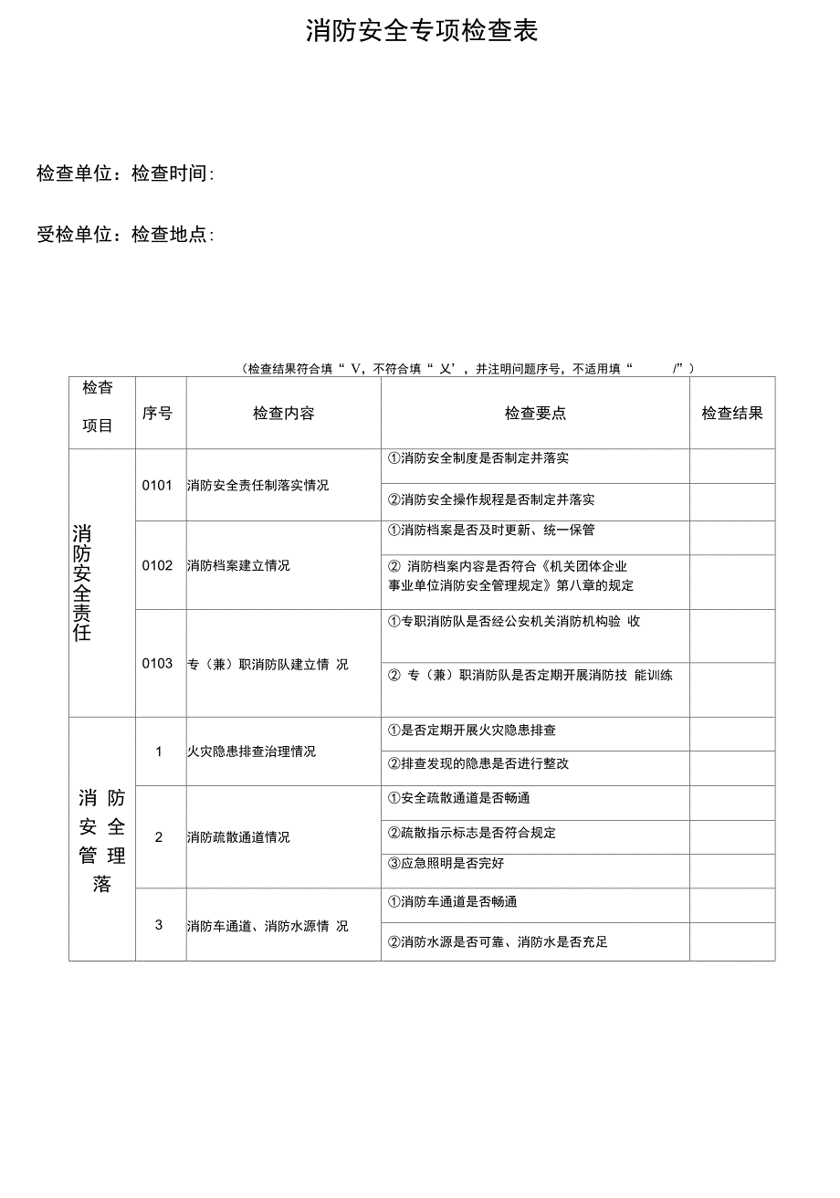 消防安全日常检查表正式版.doc_第3页