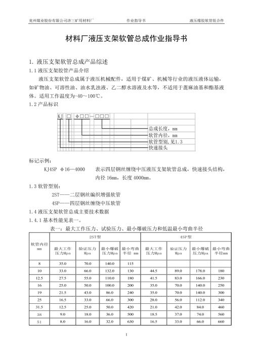 材料厂液压支架软管总成作业指导书.doc