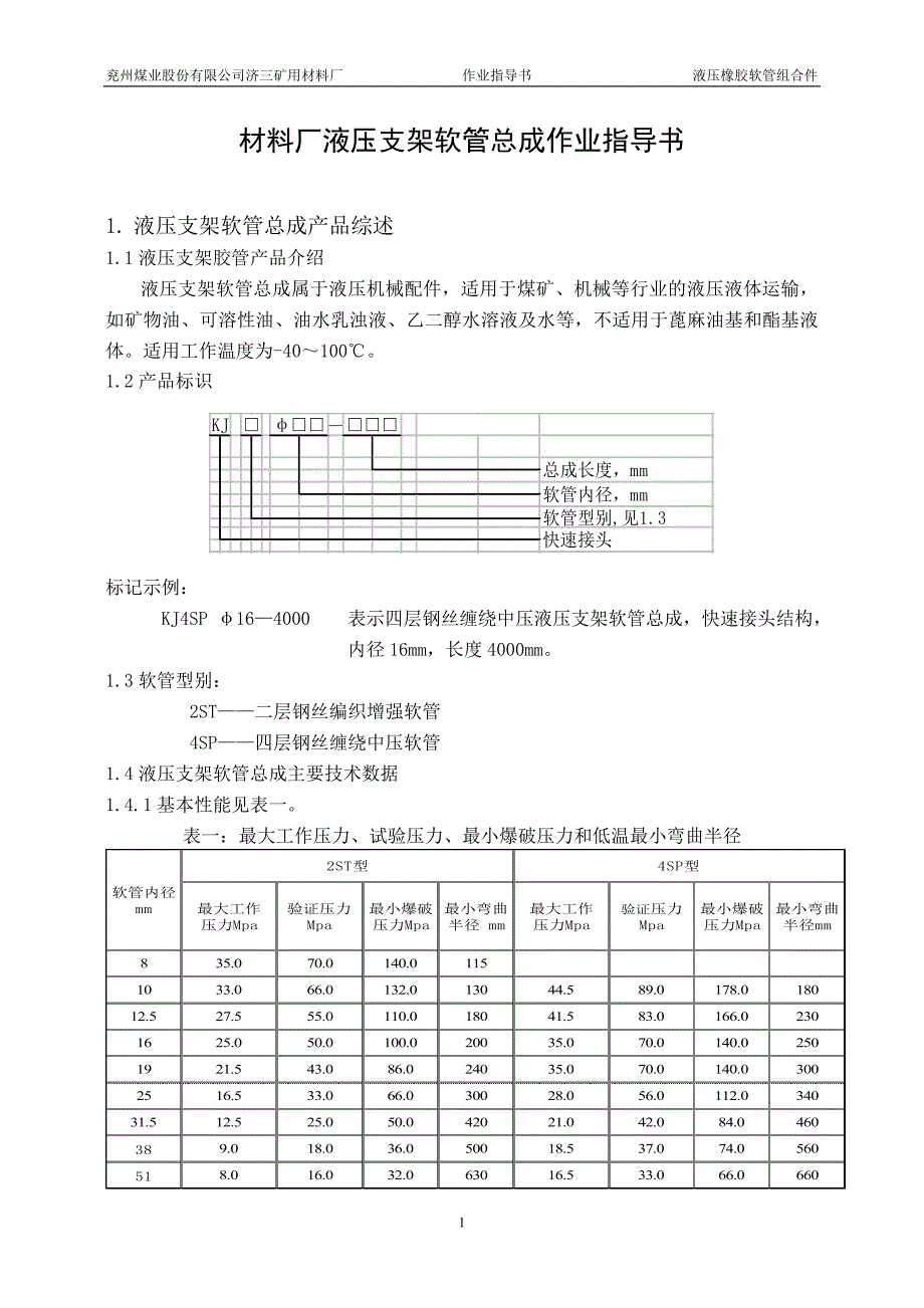 材料厂液压支架软管总成作业指导书.doc_第1页